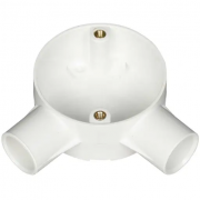 20mm White PVC Conduit Angle Box
